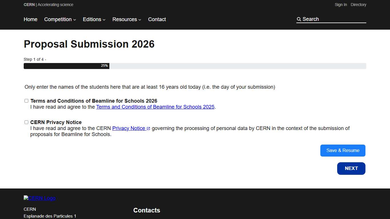 Registration 2026 – beamlineforschools.cern